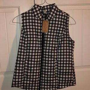 Plaid Puffy Vest